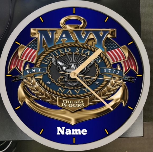 U.S. Navy led lights clock - Picture 6 of 8